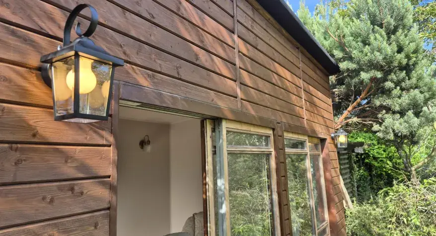 Outbuilding light and power installation in Blunham