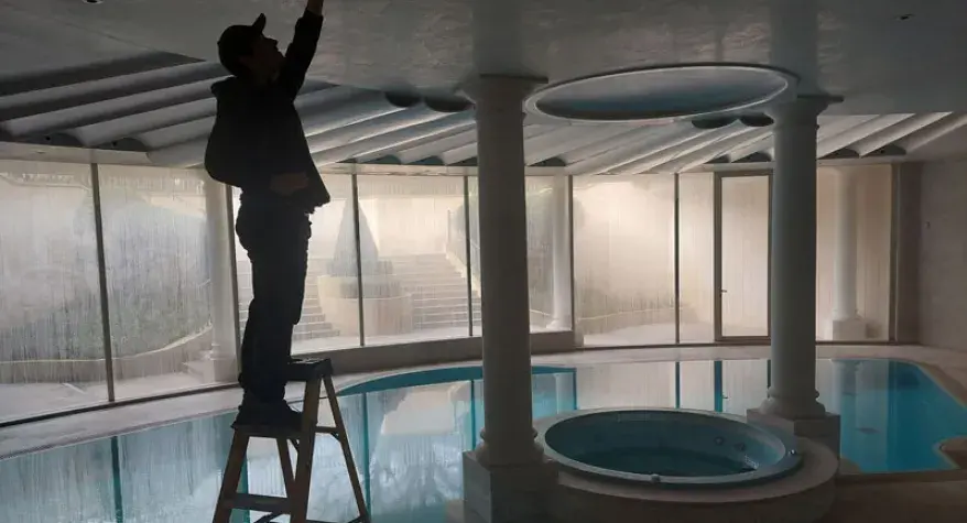 Here is our very own Marco replacing some downlights in a pool room in Letchworth.